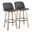 Toriano 30 Inch Fixed Height Barstool Set of 2 In Washed White