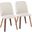 Toriano Dining Chair Set of 2 In Walnut