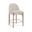 Torino Fabric Upholstered Counter Stool Set of 2 In Beige