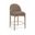 Torino Fabric Upholstered Counter Stool Set of 2 In Brown