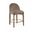 Torino Fabric Upholstered Counter Stool Set of 2 In Brown