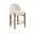 Torino Fabric Upholstered Counter Stool Set of 2 In Cream
