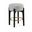 Torino Fabric Upholstered Counter Stool Set of 2 In Grey
