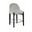 Torino Fabric Upholstered Counter Stool Set of 2 In Grey
