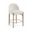 Torino Fabric Upholstered Counter Stool Set of 2 In Cream