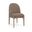 Torino Fabric Upholstered Dining Chair Set of 2 In Brown