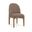 Torino Fabric Upholstered Dining Chair Set of 2 In Brown