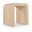 Toulon Oak Veneer End Table In Natural and Natural