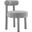 Toulouse Boucle Fabric Dining Chair In Light Gray