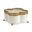 Tracery Cachepot - Small In Cream and Gold