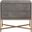 Traditions Strand Shagreen 2 Drawer Nightstand In Gray Shagreen