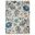 Tranquil Ivory and Light Blue 6' x 9' Farmhouse Area Rug