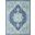 Tranquil Ivory and Navy 5'3" x 7'3" Area Rug