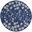 Tranquil Navy 5'3" x 5'3" Round Contemporary Area Rug