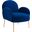 Transcend Performance Velvet Arm Chair In Navy