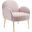Transcend Performance Velvet Arm Chair In Pink