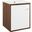 Transmit 18 Inch Wall-Mount Bathroom Vanity In Walnut White