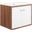 Transmit 24 Inch Wall-Mount Bathroom Vanity In Walnut/White