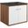Transmit 24 Inch Wall-Mount Bathroom Vanity In White/Black
