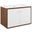 Transmit 30 Inch Wall Mount Bathroom Vanity In Walnut White