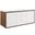 Transmit 48 Inch Wall-Mount Bathroom Vanity In Walnut/White