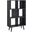 Transmit 5 Shelf Wood Grain Bookcase In Charcoal