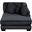 Traverse Reversible Chaise In Black