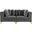 Tremblay Velvet 2 Seater Modular Sofa with Arm Support In Grey