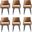 Tremont 6-Piece Dining Chair In Saddle