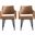 Tremont Dining Arm Chair Set of 2 In Saddle