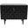 Trent 42 Inch Carved Sideboard Accent Cabinet with Storage In Black