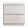 Tresero 23 Inch Side Table In High Gloss Warm Gray