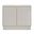 Tresero 35 Inch Cabinet In High Gloss Warm Gray