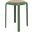 Tresse Stackable Round Poly Stool In Green