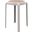 Tresse Stackable Round Poly Stool In White