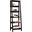 Trestle 5-Shelf Bookcase In Jamocha Wood