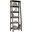 Trestle 5-Shelf Bookcase In Mystic Oak