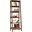 Trestle 5-Shelf Bookcase In Vintage Oak