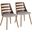 Trevi Chair Set of 2 In Grey