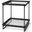 Trey Black Metal With Glass Accent Table