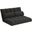 Tri-Fold Foam Folding Mattress and Sofa Bed with Pillows In Grey