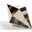 Triangle Cone Box In Brown Horn And White Bone