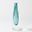 Triangle Cut Glass Vase In Azure