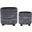 Tribal Look Footed Planter Set of 2 In Black