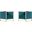 Trillium Accent Chair in Teal and Rose Gold (Set of 2)