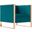 Trillium Accent Chair in Teal and Rose Gold