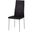 Trina Bi Cast Leather Dining Side Chair Set of 2 In Black