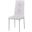 Trina Bi Cast Leather Dining Side Chair Set of 2 In White