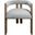 Trish Solid Wood Dining Arm Chair In Gray