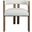 Trish Solid Wood Dining Arm Chair In Ivory